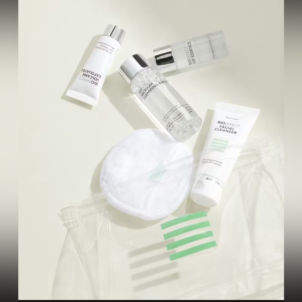 NWT, BIOEFFECT travel cleansing and mask set